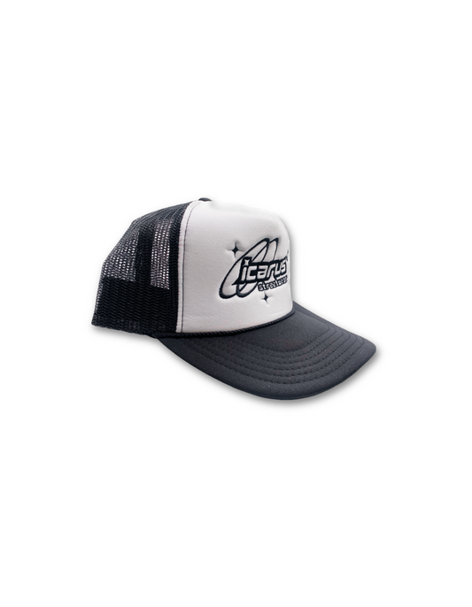 Icarus Streetwear Black/White Trucker Hat