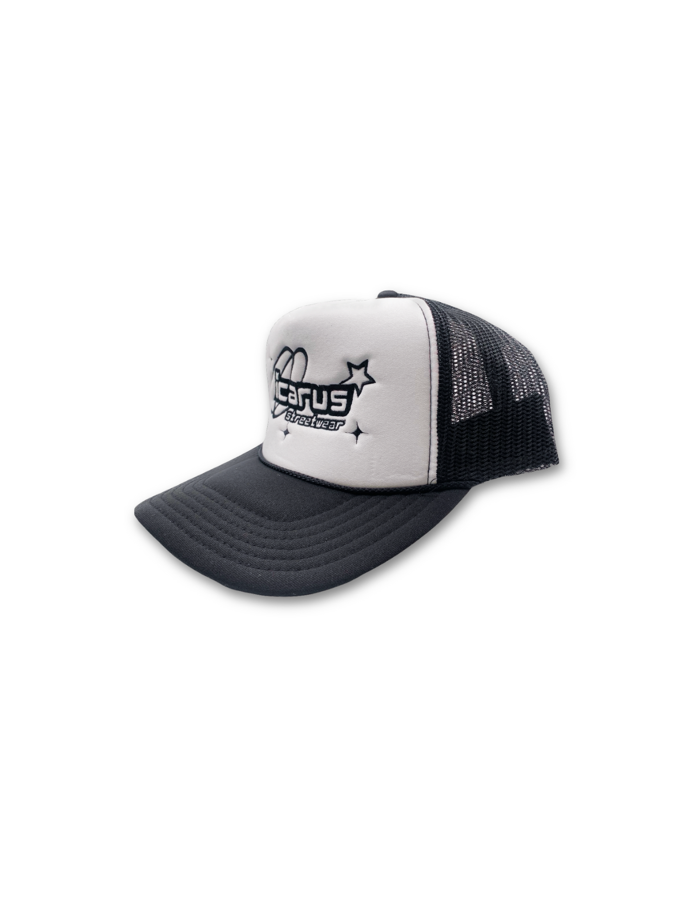 Icarus Streetwear Black/White Trucker Hat