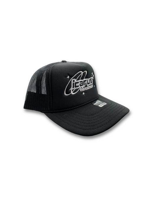 Icarus Streetwear Black Trucker Hat